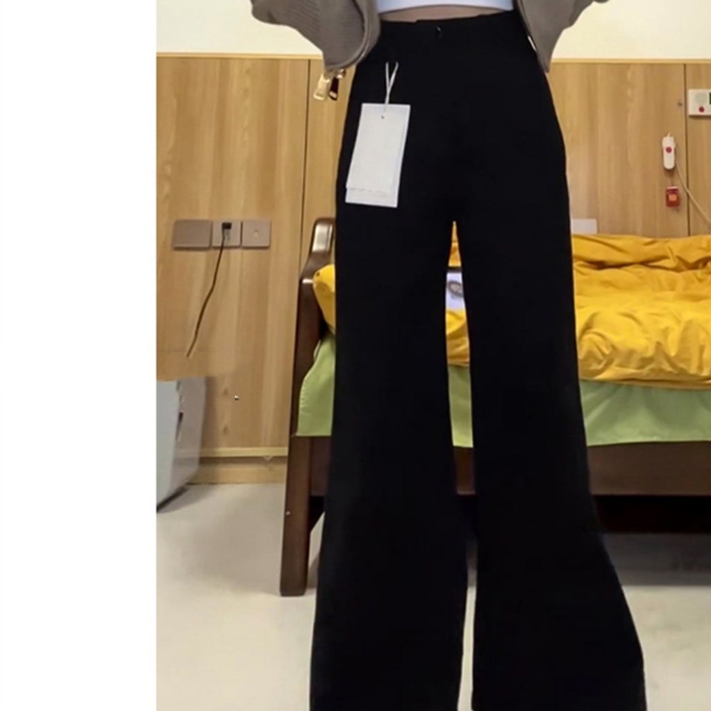 Women's Loose Solid Color Wide Leg Jeans