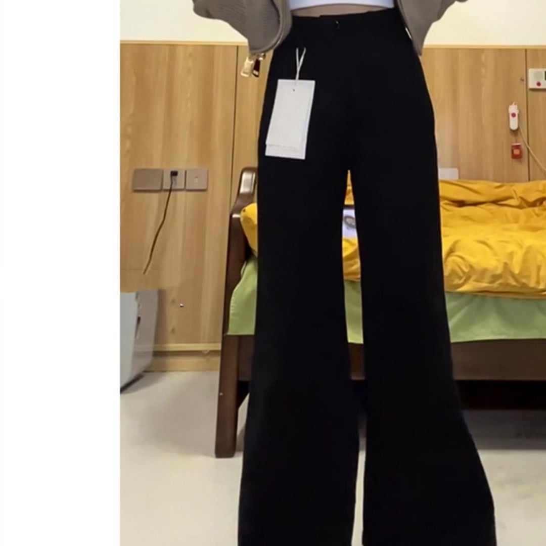Women's Loose Solid Color Wide Leg Jeans