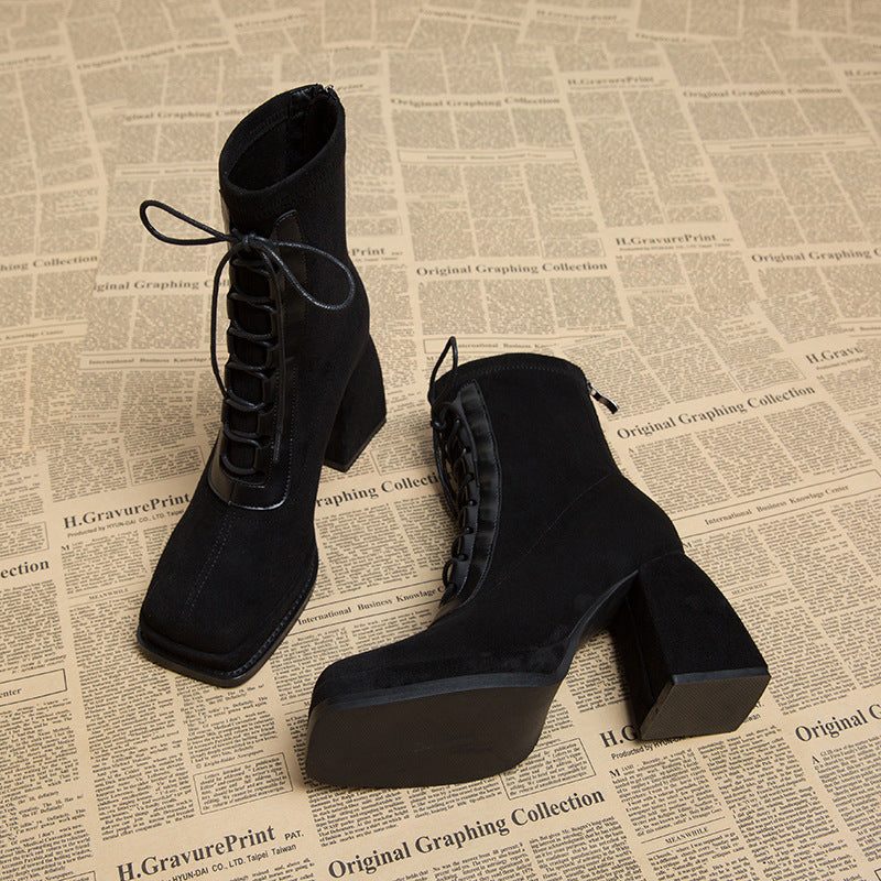 Ultra-high Heel Short Martin Early Autumn Women's Boots