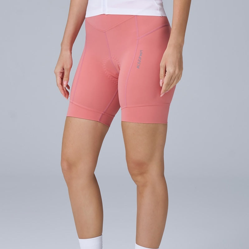 Cycling Pants Silica Gel Pad Shock Absorption High Elastic 5 Points Cycling Shorts