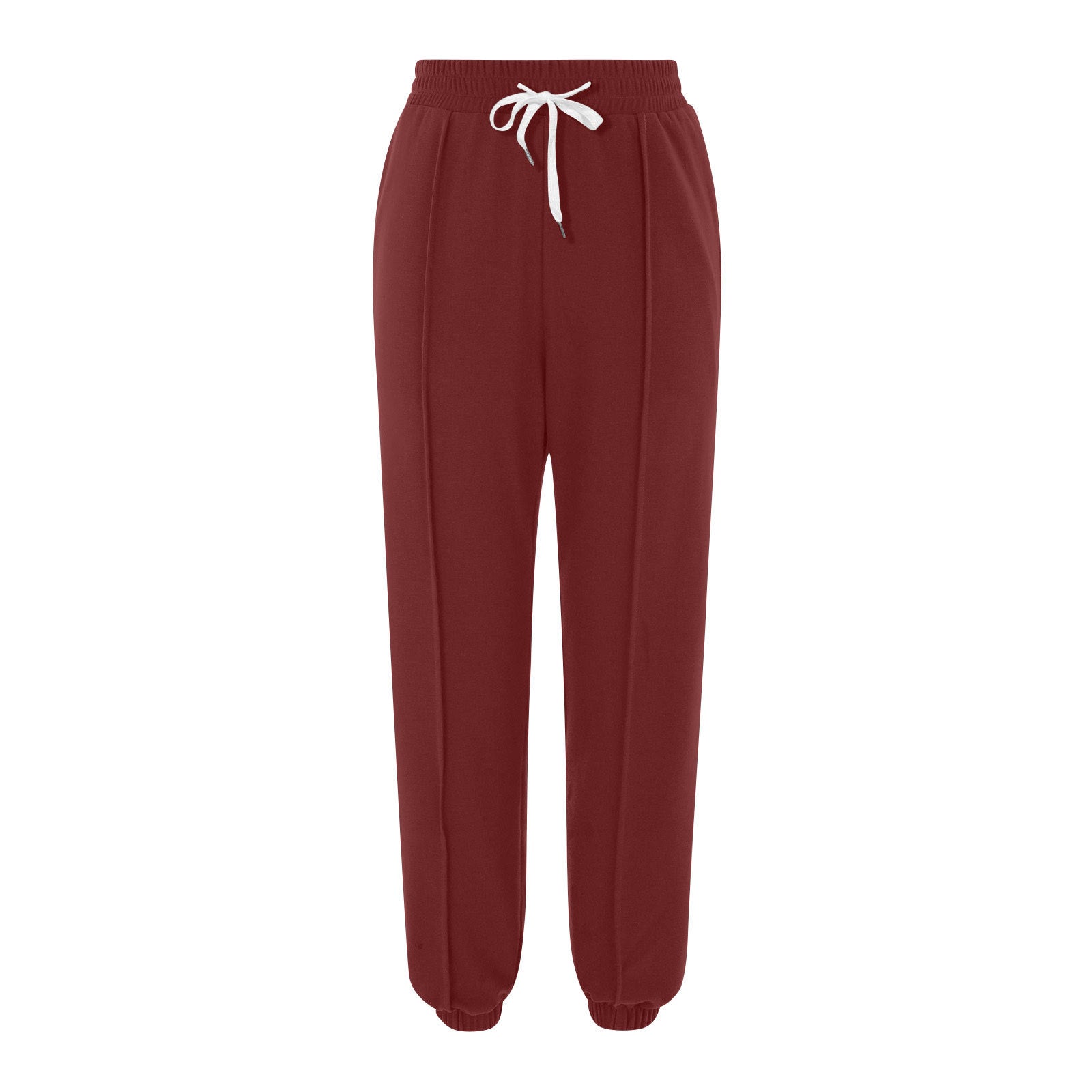 Women's Casual Drawstring Solid Color Sports Jogger Pants