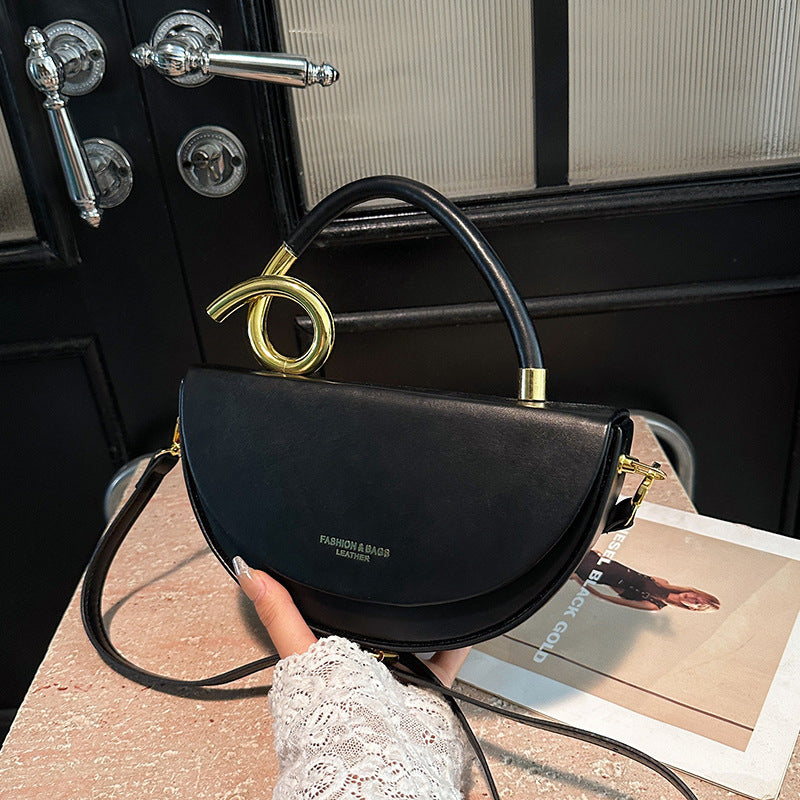 Fashion Box Saddle Bag High-grade Handbag