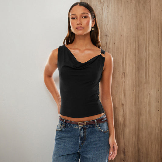 Women's V-neck Buckle Camisole