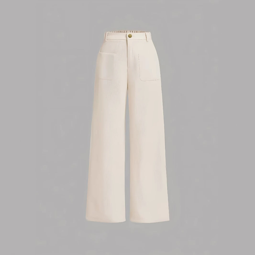 Tall Loose All-matching Corduroy Retro Straight-leg Trousers